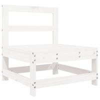 8-delige Loungeset massief grenenhout wit - thumbnail