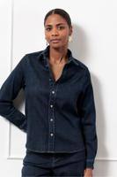 Reyna denim blouse - denim blue - 13226 - thumbnail