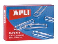 Clip Apli Nº4 50 mm Zilverkleurig (10 Onderdelen) - thumbnail