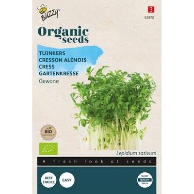Zaden Organic Tuinkers Gewone (BIO) Buzzy - Buzzy