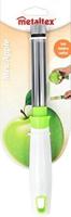 Metaltex Mrs Apple Appelboor Wit/Groen/RVS - thumbnail