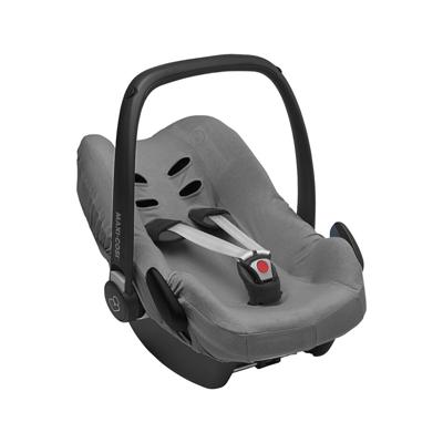 Meyco autostoelhoes groep 0 Basic jersey grijs Meyco autostoelhoes groep 0 Basic jersey grijs
