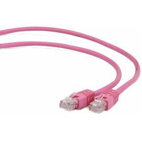 UTP Cat5E patchkabel roze 0.5 meter