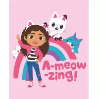 Gabby&apos;s Dollhouse fleece deken a meow-zing 100x150 cm - thumbnail