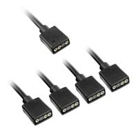 Y-kabel PC-ventilator [1x PC-ventilatorbus 3-polig - 3x PC-ventilatorbus 3-polig] 30 cm Zwart Kolink - thumbnail