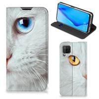 Huawei P40 Lite | Hoesje maken | Witte Kat - thumbnail