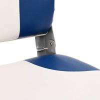 VidaXL Bootstoel 2 set inklapbaar 41x36x48 cm blauw en wit - thumbnail