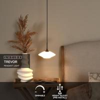 Lucide TREVOR - Hanglamp - Ø 20 cm - 1xG9 - Opaal - thumbnail