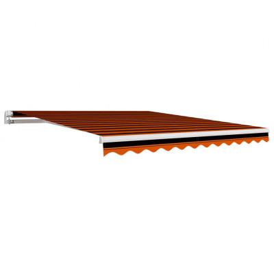 VidaXL Luifeldoek 300x250 cm canvas oranje en bruin