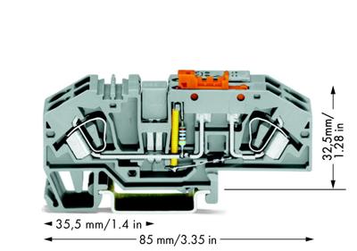 WAGO 282-640 Scheidingsklem 12 stuk(s)