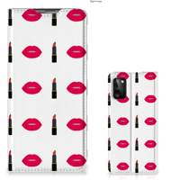 Samsung Galaxy A41 Hoesje met Magneet Lipstick Kiss - thumbnail