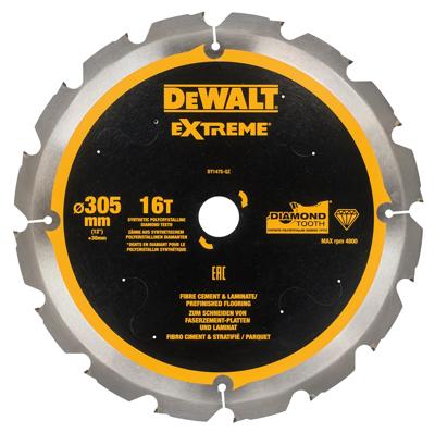 DeWalt Accessoires Cirkelzaagblad PCD laminaat/vezelcement 305x30x16t - DT1475-QZ