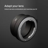 Urth Lens mount adapter: compatibel met Nikon F lens naar Sony E camera body - thumbnail