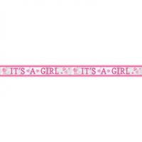 Amscan Folie banner it s a girl 7,62 m | 36 stuks - thumbnail