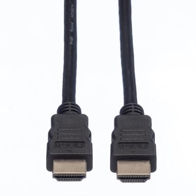 ROLINE HDMI High Speed kabel met Ethernet M-M, zwart, 1 m ROLINE HDMI High Speed kabel met Ethernet M-M, zwart, 1 m