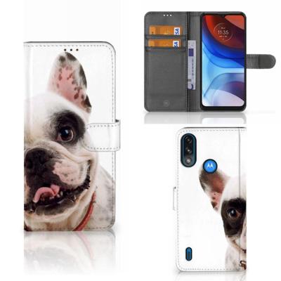 Motorola Moto E7i Power | E7 Power | Telefoonhoesje | Met pasjeshouder | Franse Bulldog Motorola Moto E7i Power | E7 Power | Telefoonhoesje | Met pasjeshouder | Franse Bulldog