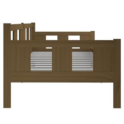 Slaapbank massief grenenhout honingbruin 90x200 cm
