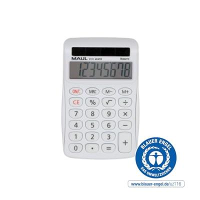 Maul ECO MJ 455 Bureaurekenmachine Wit Aantal displayposities: 8 werkt op zonne-energie (b x h x d) 71 x 112 x 20 mm Maul ECO MJ 455 Bureaurekenmachine Wit Aantal displayposities: 8 werkt op zonne-energie (b x h x d) 71 x 112 x 20 mm