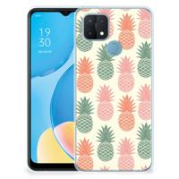 OPPO A15 | Siliconen Case | Ananas - thumbnail