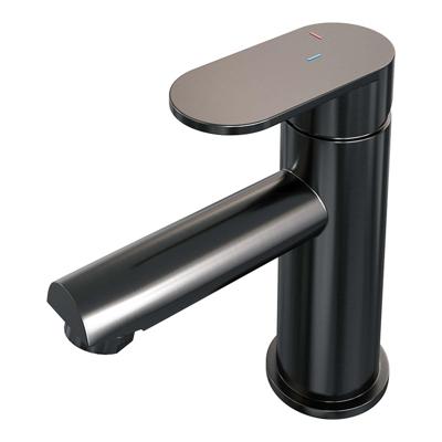 Wastafelmengkraan Brauer Gunmetal Edition Coldstart Opbouw Laag Platte Hendel Geborsteld Gunmetal PVD Brauer