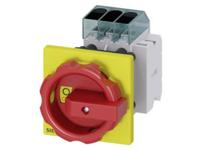 Belastbare scheidingsschakelaar Rood, Geel 3-polig 16 mm² 16 A 1x NO, 1x NC 690 V/AC Siemens 3LD30541TK53 - thumbnail