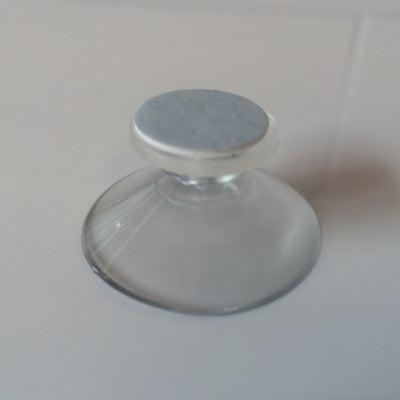 Zuignap 40mm transp met kleeflaag 100