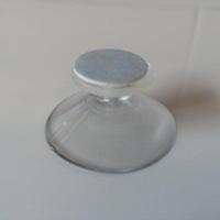 Zuignap 40mm transp met kleeflaag 100 - thumbnail