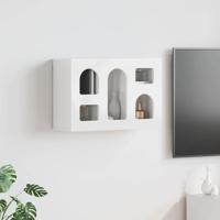 Hangkast met plank Hoogglans wit 60 x 20 x 40 cm Bewerkt hout - thumbnail