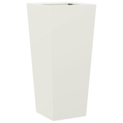 VidaXL Plantenbak 35x35x75 cm staal wit VidaXL Plantenbak 35x35x75 cm staal wit