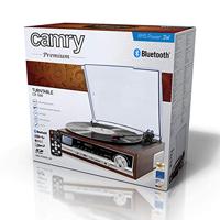 Camry CR 1168 draaitafel met radio FM, Bluetooth, AUX-ingang, wekker, USB, MP3, SD, platenspeler met 2 ingebouwde luidsprekers, LCD-display, opnamefunctie - thumbnail
