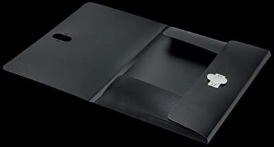 Leitz Recycle elastomap met 3 kleppen, uit PP, ft A4, zwart