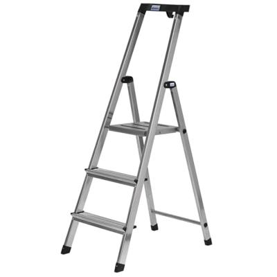 Krause Safety Vouwladder Zilver Krause Safety Vouwladder Zilver