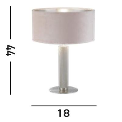 Searchlight Gouden tafellampLondon met roze kap - EU65721PI