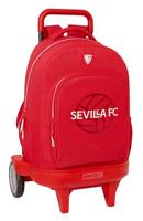Schoolrugzak met Wielen Sevilla Fútbol Club Rood 33 x 45 x 22 cm - thumbnail