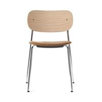 Audo Copenhagen Co Chair eetkamerstoel chroom gestoffeerd Dakar 0250 - thumbnail