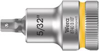Wera 8740 B HF Binnenzeskant Zyklop Bitdop met 3/8"-aandrijving met vasthoudfunctie, 5/32" x 35 mm - 1 stuk(s) - 05003083001 - thumbnail