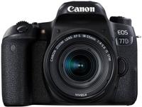 Canon EOS 77D + 18-55mm F4.0-5.6 IS STM SLR camerakit 24,2 MP CMOS 6000 x 4000 Pixels Zwart - thumbnail