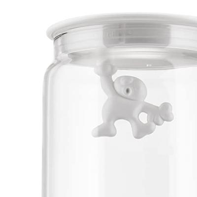 Alessi Voorraadpot Gianni A Little Man Holding On Tight - AMDR05 W - Wit - 900 ml - door Mattia Di Rosa