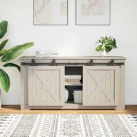 VidaXL Ophangset voor schuifdeur 122 cm koolstofstaal - thumbnail