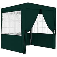 VidaXL Partytent met zijwanden professioneel 90 g/m² 2,5x2,5 m groen - thumbnail