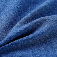 Kindervest met capuchon en rits 92 gemleerd donkerblauw - thumbnail