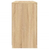 Dressoir met LED-verlichting 123x37x67 cm sonoma eikenkleurig - thumbnail