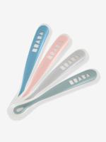 Set van 4 lepels Soft, eerste leeftijd, zonder BPA, van BEABA blue/ eucalyptus/ pink/ mist - thumbnail