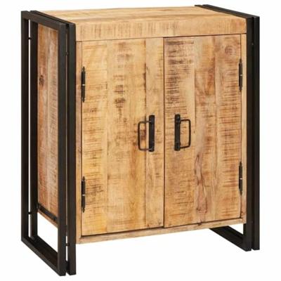 Nachtkastje Bruin 66 x 35 x 76 cm Massief ruw mango hout