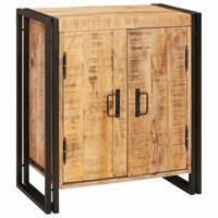 Nachtkastje Bruin 66 x 35 x 76 cm Massief ruw mango hout - thumbnail