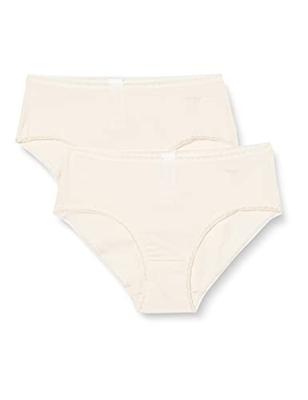 Onderbroeken dames 2-pack Basic Midi GO organische slip - S - Creme | Dames slip - Onderbroek - Ondergoed - S - Onderbroek - Ondergoed - S - - S