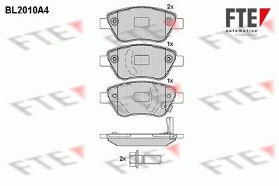 Remblokken set BL2010A4