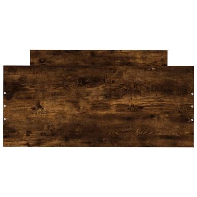 Bedframe met hoofd- en voeteneinde gerookt eiken 120x190 cm - thumbnail