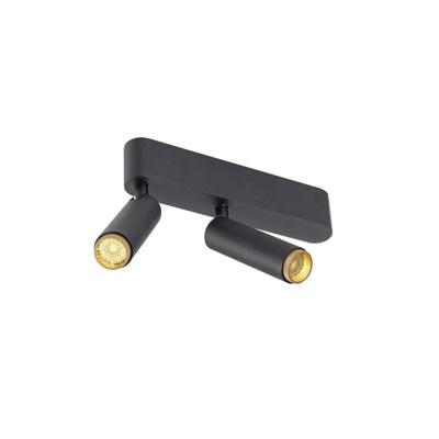 SLV OpbouwspotGrip! S 2-lichts zwart 3000K - 1009047