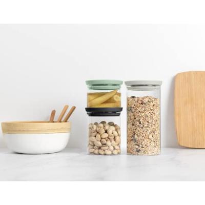 Brabantia voorraadbus set/3 glas
